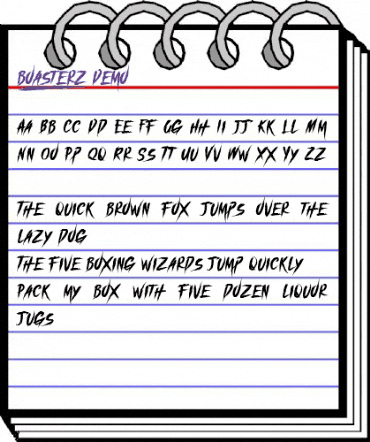 boasterz] Demo Regular animated font preview